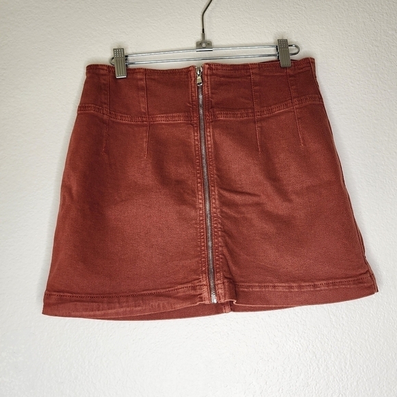 Free People We The Free Virgo Zip Mini Skirt 29 - Picture 2 of 5